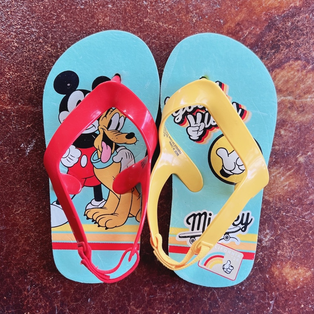 Disney Mickey Mouse Flip Flops for Boys